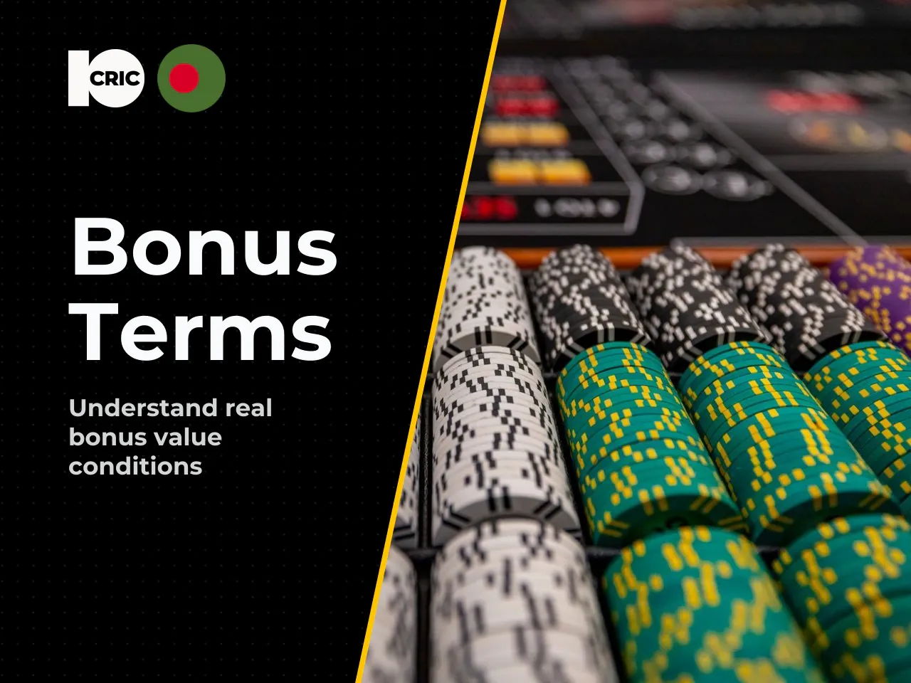 Wagering requirements, terms and effective bonus