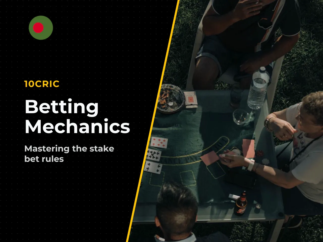 Stake mechanics. The stake amount is