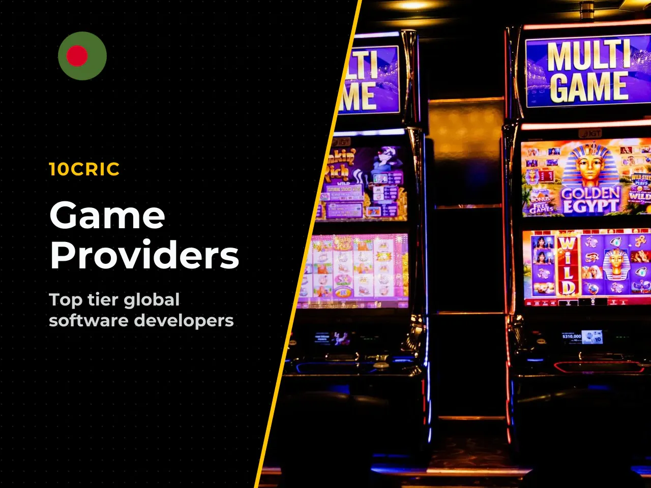 Providers and Popular Game Categories. 10cric